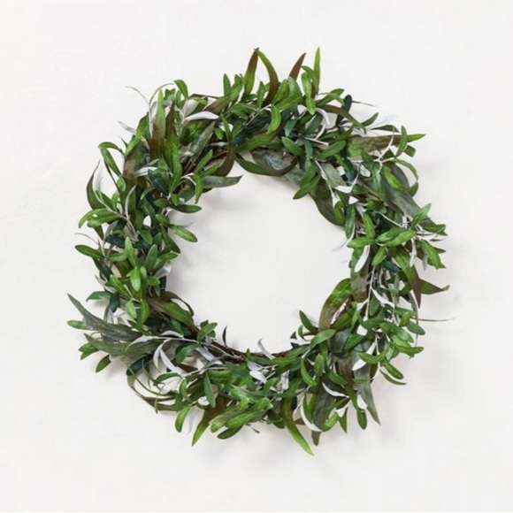 COPY - Threshold Studio McGee Faux Olive leaves wreath